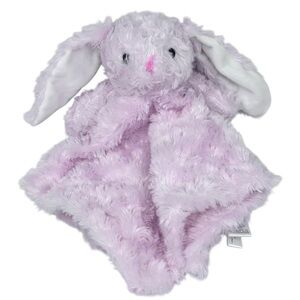 Necessities Tendertyme Pink Swirl Plush Bunny Security Blanket Lovey Snuggy
